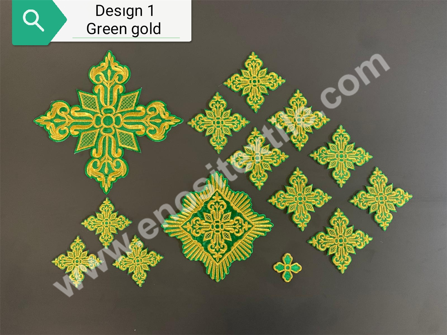 CROSS 1 Green-Gold Cross Set